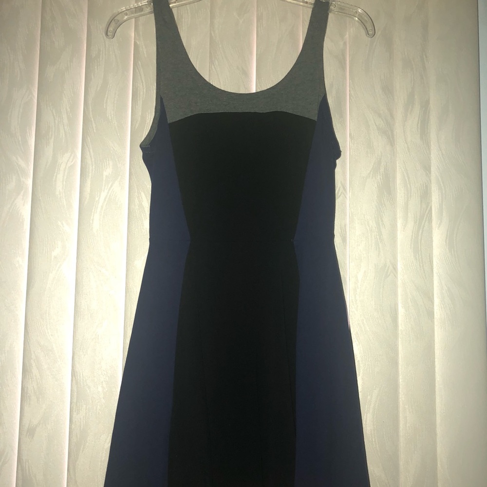 Express skater block color dress